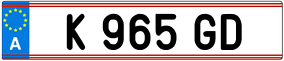 Trailer License Plate